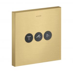 Вентиль скрытого монтажа для 3 потребителей Axor ShowerSelect (цвет - матовое золото)